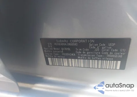 2018 Subaru Impreza 2.0I Premium from USA, damaged, VIN 4S3GKAD64J3600582